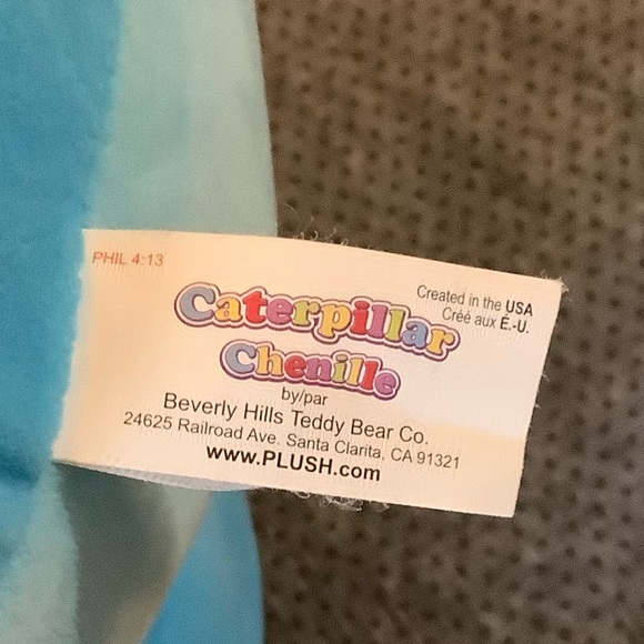 Beverly Hills Teddy Bear Co Jumbo Plush Caterpillar Colorful Stuffed Animal Toy - Picture 13 of 16